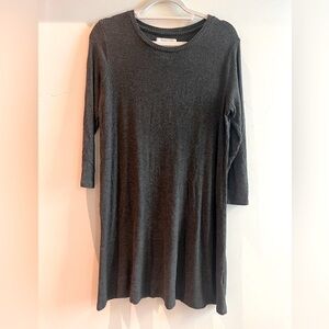Velvet by Graham & Spencer charcoal sweater dress - size small